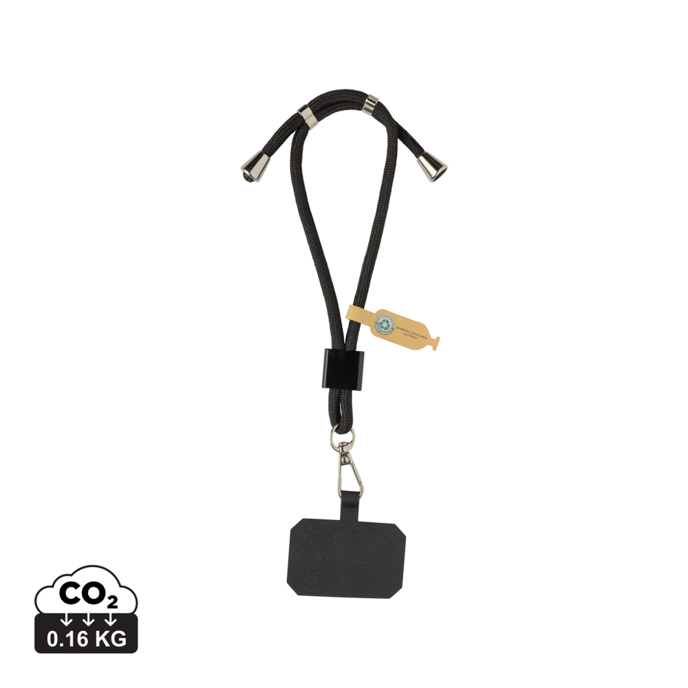Bracelet téléphone réglable en rPET recyclé RCS CarryLoop