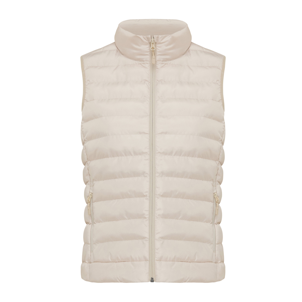 Bodywarmer femme en polyester recyclé IQONIQ Meru - beige (± PMS 13-0907 TCX)