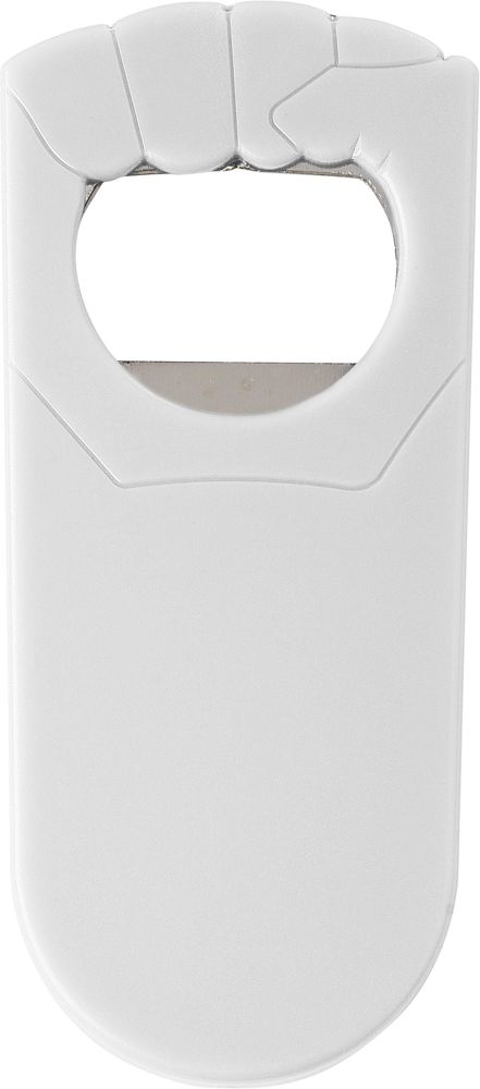 Kunststof flessenopener Tay - wit