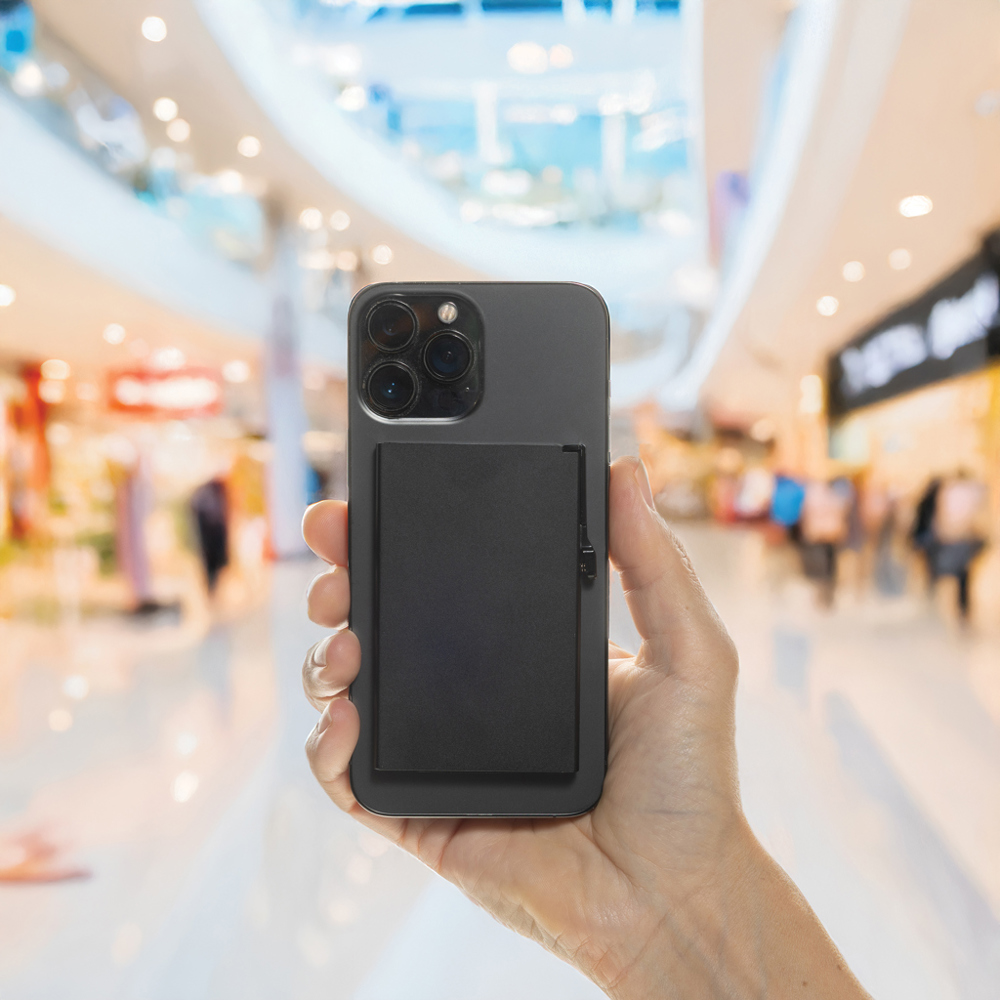 Porte-cartes magnétique pour téléphone en aluminium
