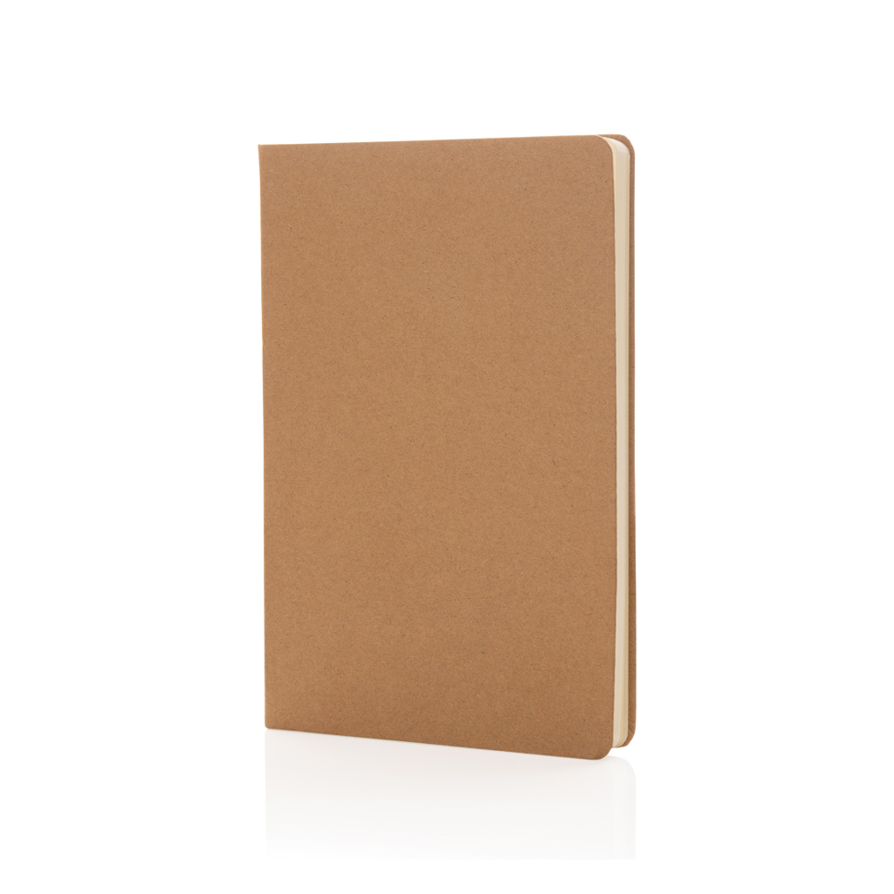 A5 hardcover notitieboek - bruin (± PMS 728)
