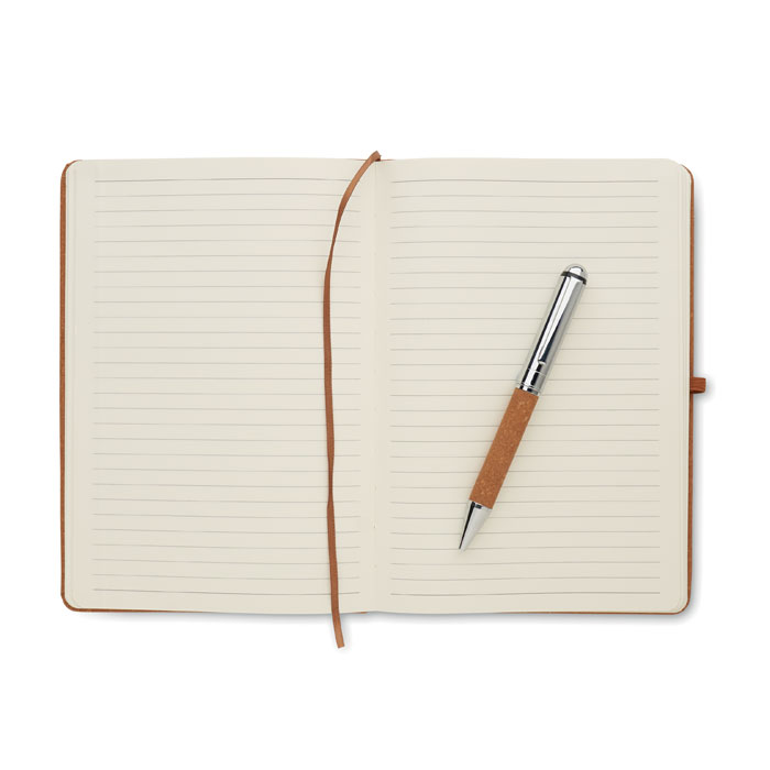 ELEGANOTE - Carnet en cuir recyclé et stylo