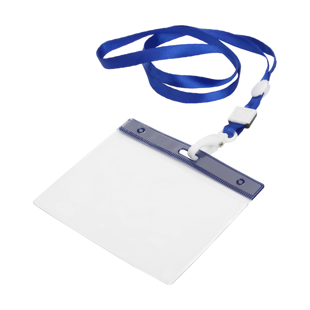 Ballek - lanyard - blauw/transparant