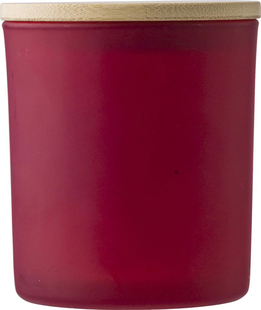 Bougie dans un contenant en verre Lucas - Rouge