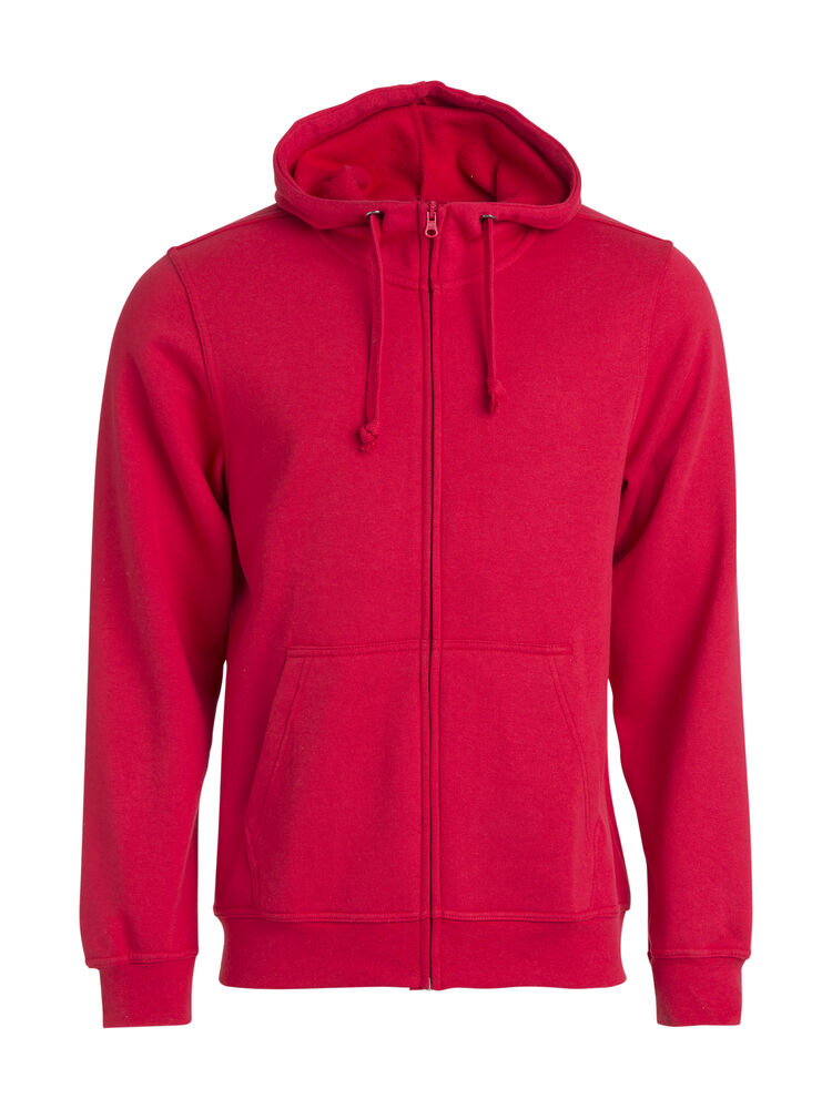 Clique - Basic Hoody Full Zip - Rouge