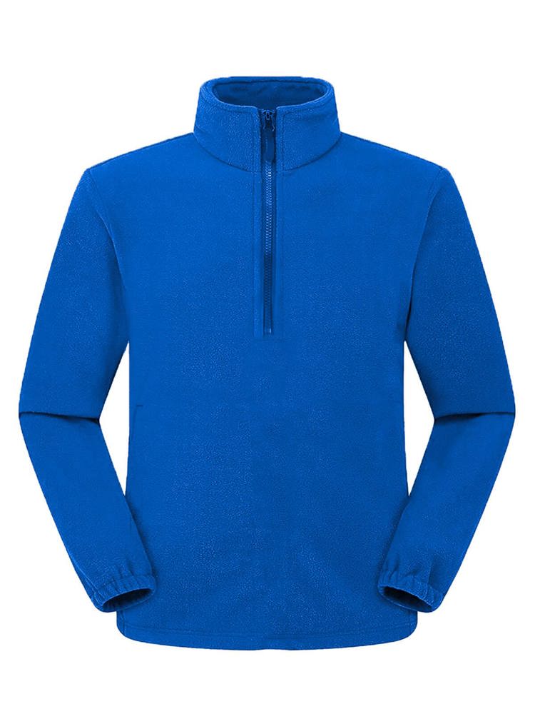 BS Polaris polaire pull demi-zip, 160 gr/m² - Bleu cobalt (PMS 2145C)