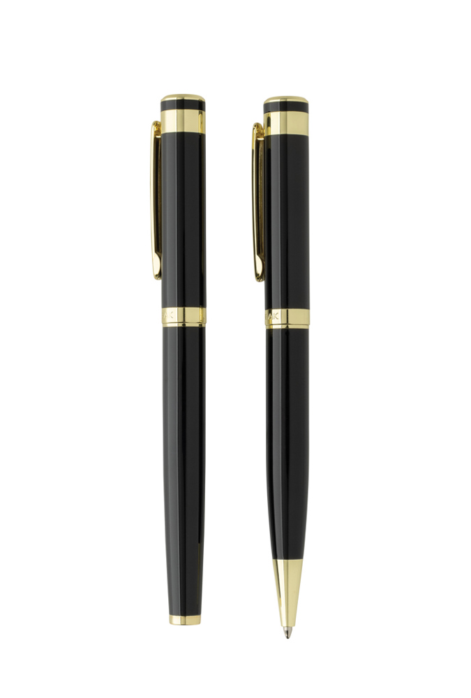 Swiss Peak Luca RCS recycled brass deluxe pen set