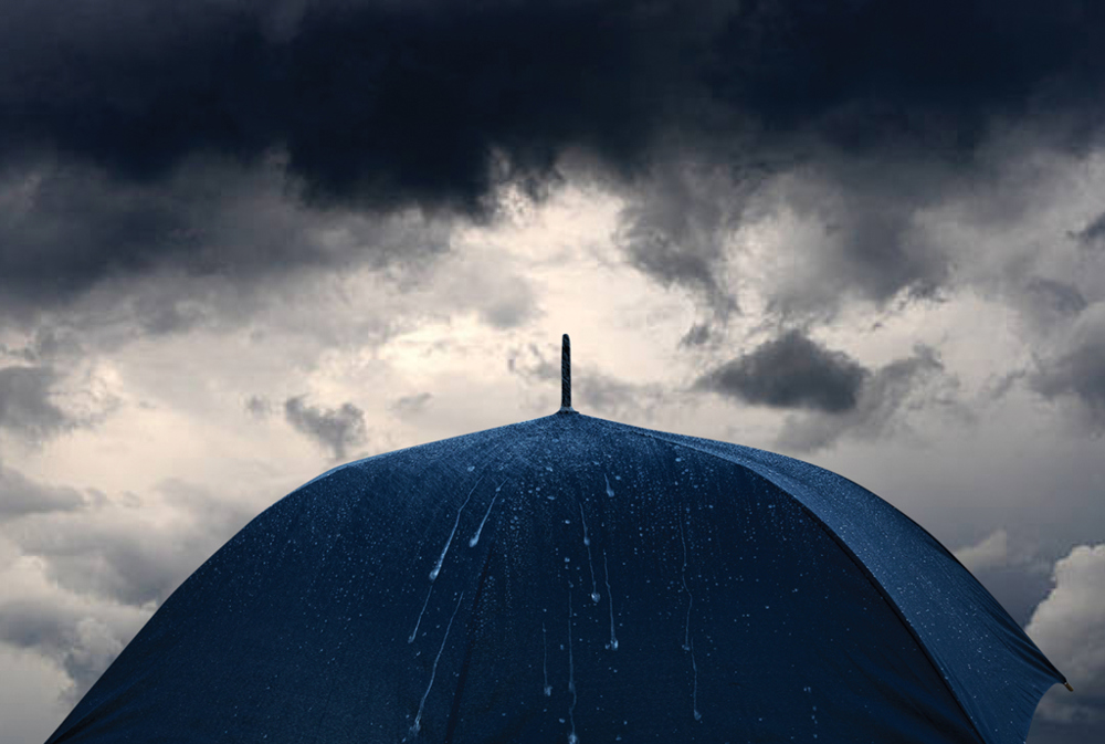 30" Impact AWARE™ RPET 190T storm proof paraplu