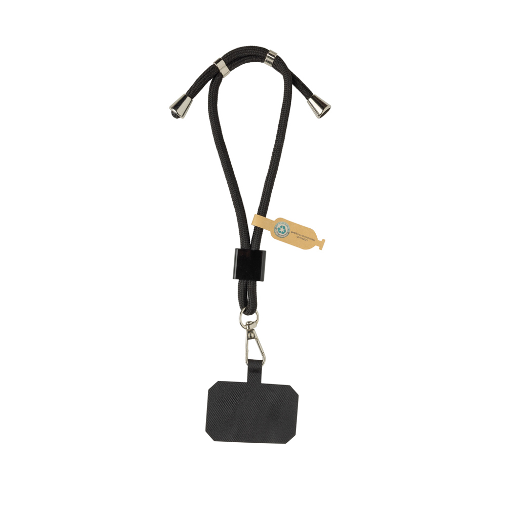 Bracelet téléphone réglable en rPET recyclé RCS CarryLoop