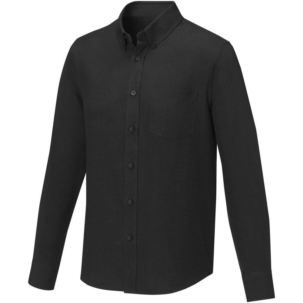 Chemise à manches longues de 130 g/m² Pollux pour homme - Noir