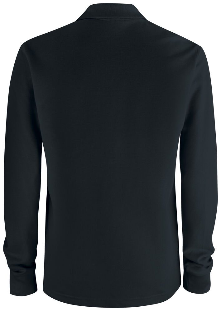 Clique - Basic Polo Pocket L/S Noir XL