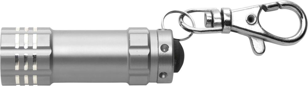 Aluminium 2-in-1 sleutelhanger Anna - zilver