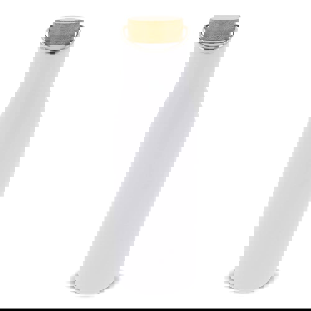 Thermo fles met bamboe deksel 500ml - wit