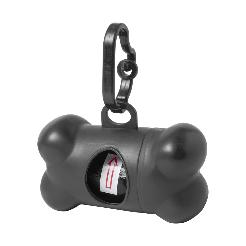 Pobba - dispenser voor poepzakjes - Zwart