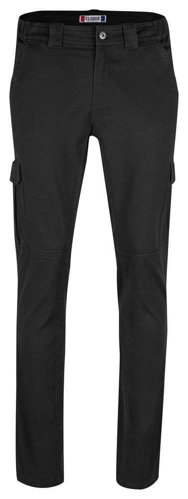 Clique - Cargo Pocket Stretch - Zwart