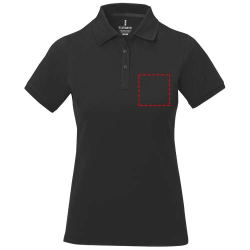 Calgary 200 g/m² damespolo met korte mouwen