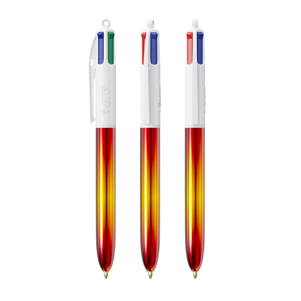 BIC® 4 Colours® Flags Collection - Rouge - jaune - rouge