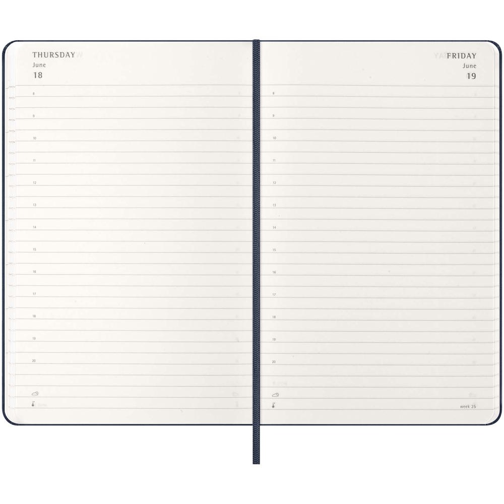 Agenda L quotidien 12 mois Moleskine à couverture rigide