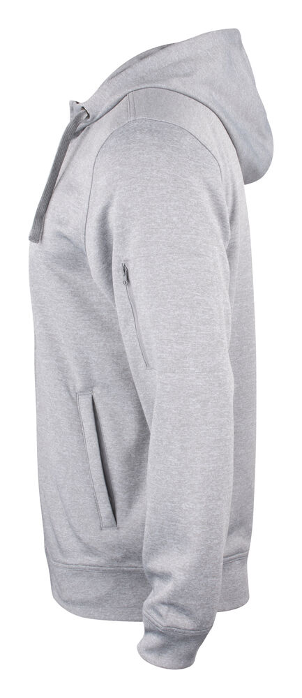 Clique - Basic Active Hoody Full Zip Grismélange XS