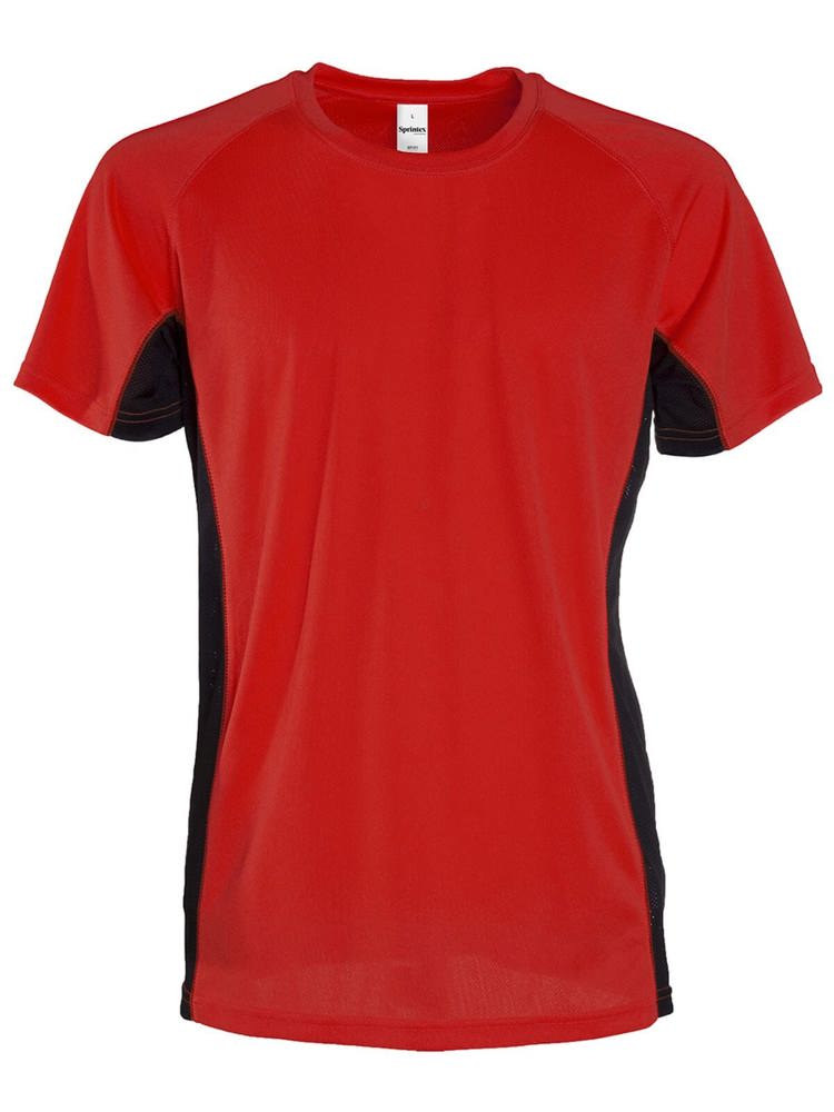SP Air t-shirt de sport, 140 gr/m² - rouge/noir