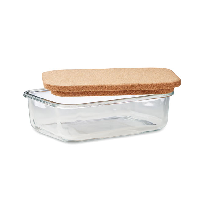 CANOA - Glazen lunchbox kurken deksel