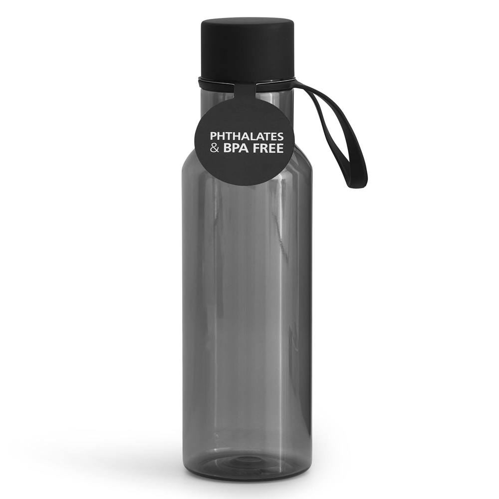 Sagaform Bouteille d'eau 600ml - Transparent / Noir