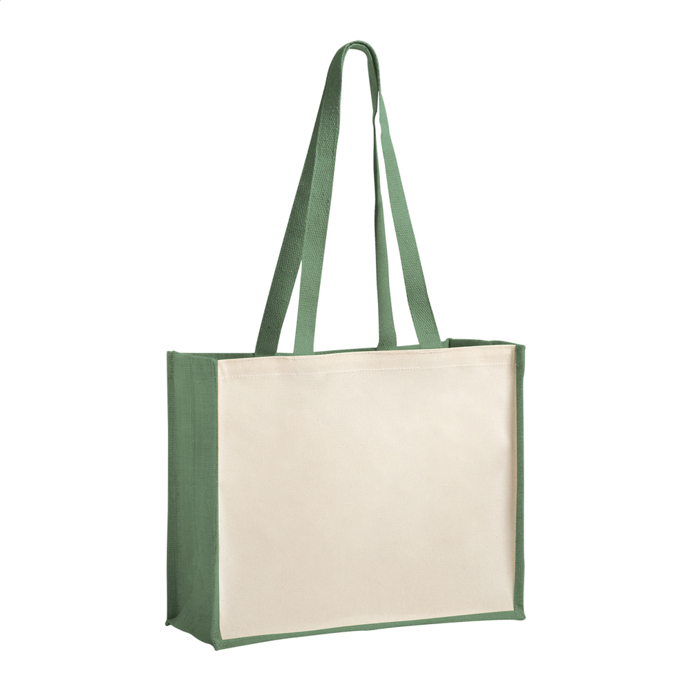 Bondi - sac shopping - vert/naturelle