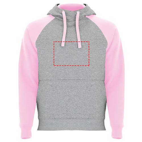 Badet tweekleurige kinderhoodie