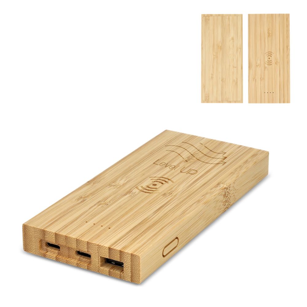 Bambou Banque d'énergie Wireless Charging 8000mAh 