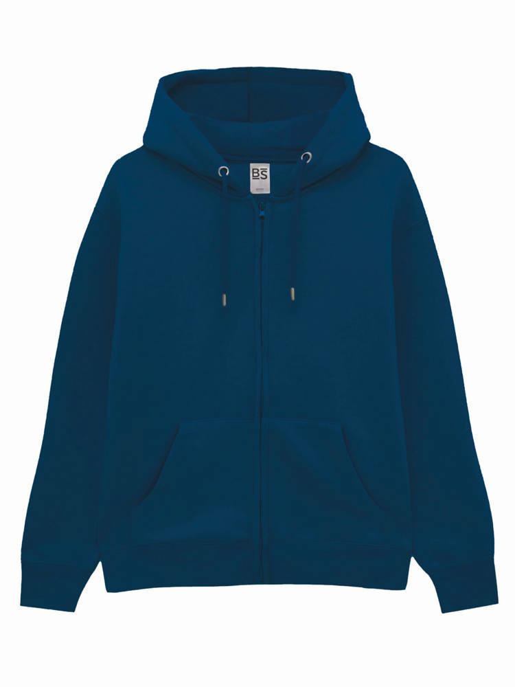 BS Chili sweat à capuche zippé, 280 gr/m² - Ink Blue (19-4033 TCX)