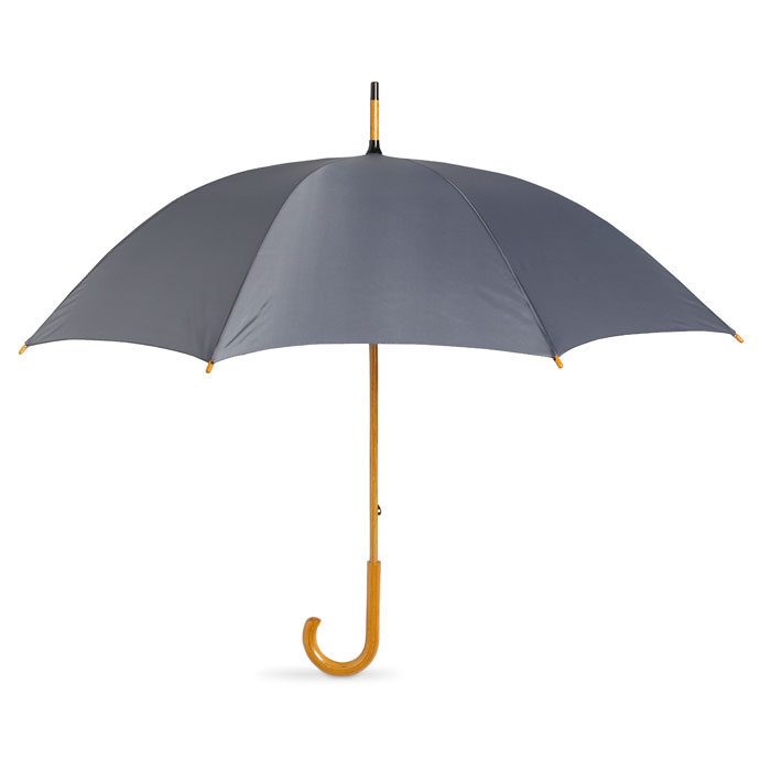 CALA - Parapluie avec poignée en bois - Gris