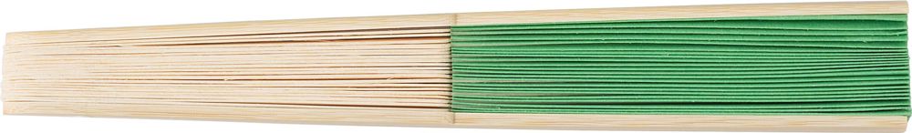 Bamboe handwaaier Elio - lime