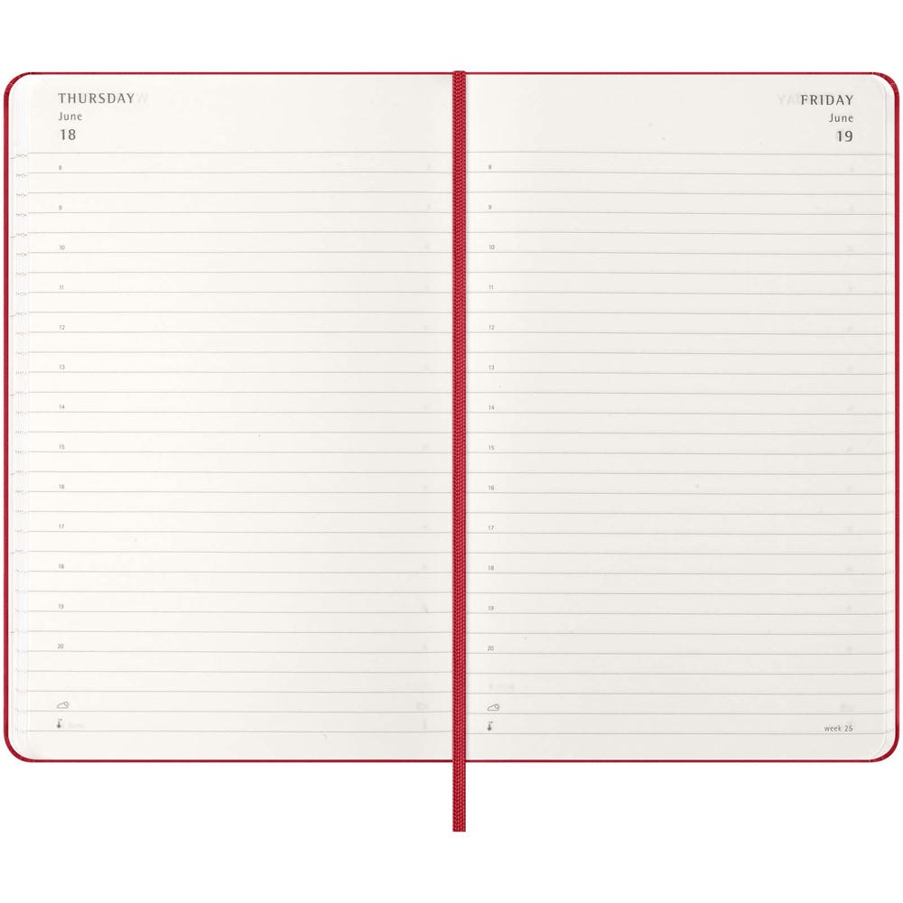 Agenda L quotidien 12 mois Moleskine à couverture rigide