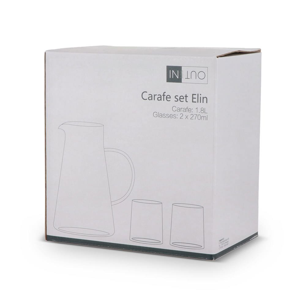 Carafe InSideOut Elin avec 2 verres 