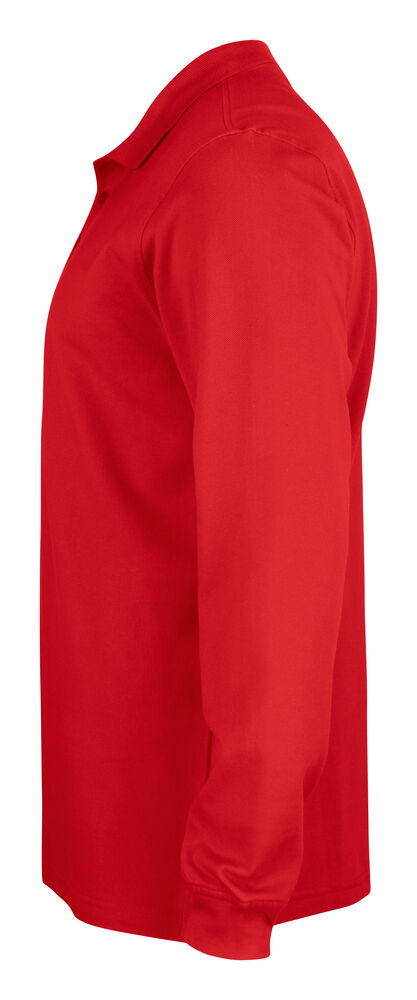 Clique - Basic Polo L/S Junior Rouge 100