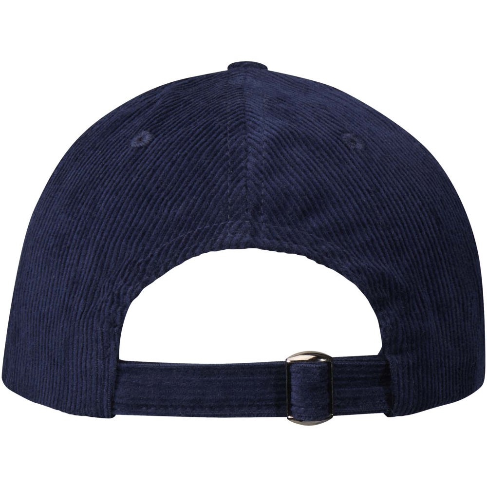 Hutton 6 panel cap van gerecycled corduroy