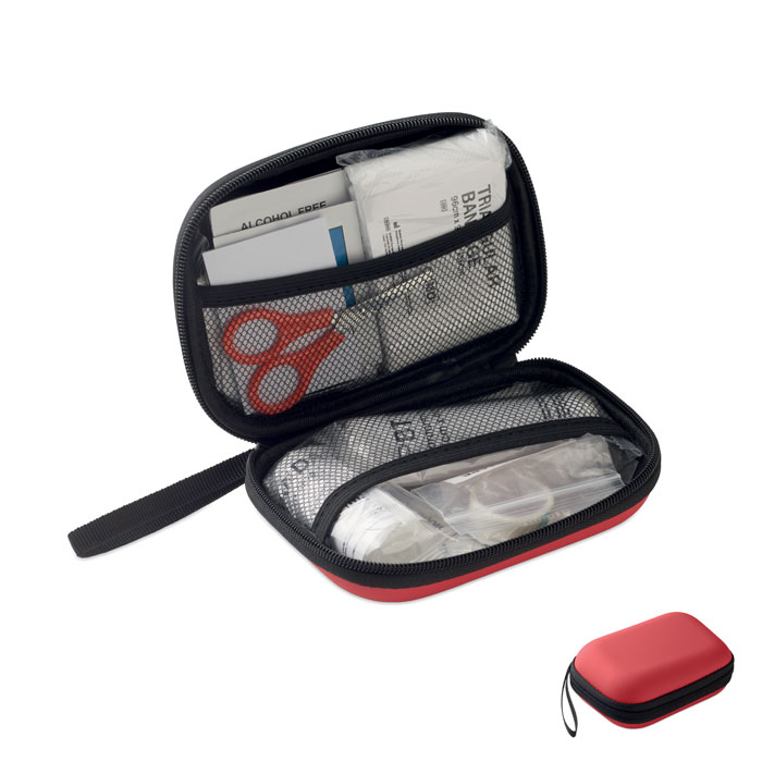 CARETWO - Trousse de premiers secours - Rouge