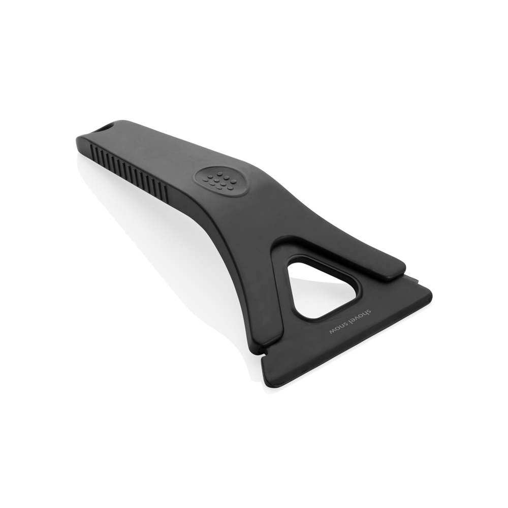 Grattoir à glace 3 en 1 en plastique recyclé RCS Polard - noir (± PMS Black)