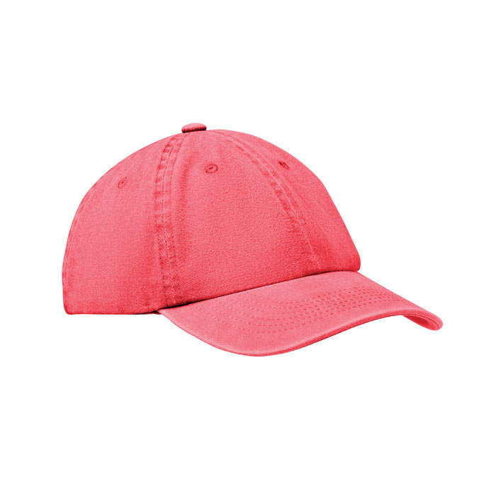 BEAU - 6 panelen baseballcap 265gr/m² - rood