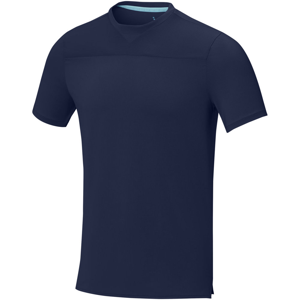 Borax Heren T-shirt met korte mouwen, cool fit, GRS gerecycled - Marineblauw