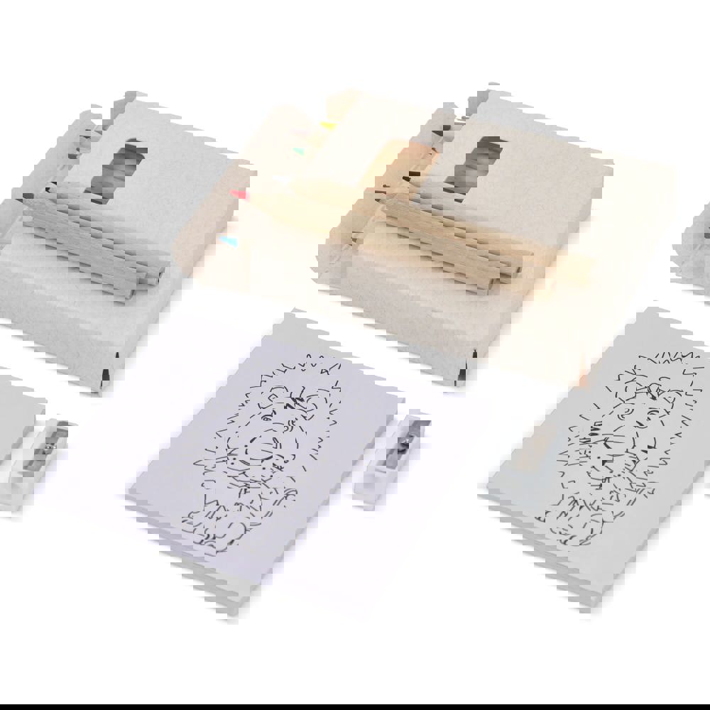 8-delige kleurset in gerecyclede melkpakdoos