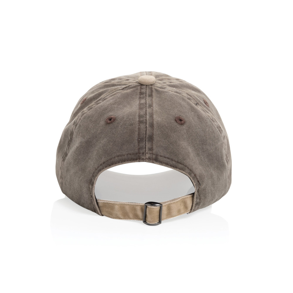 BEAU AWARE™ Washed 6 panel 270gsm cotton twill two tone cap
