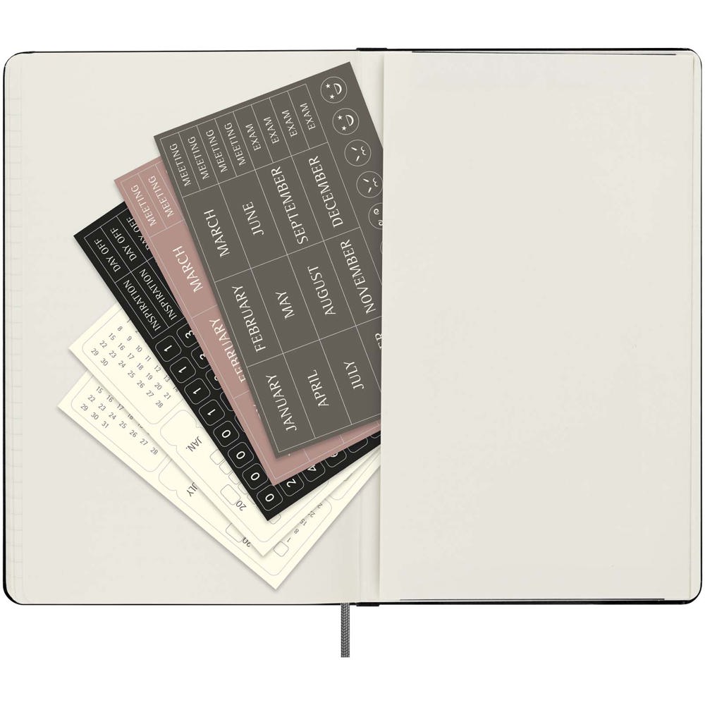 Agenda L hebdomadaire non daté Moleskine à couverture rigide