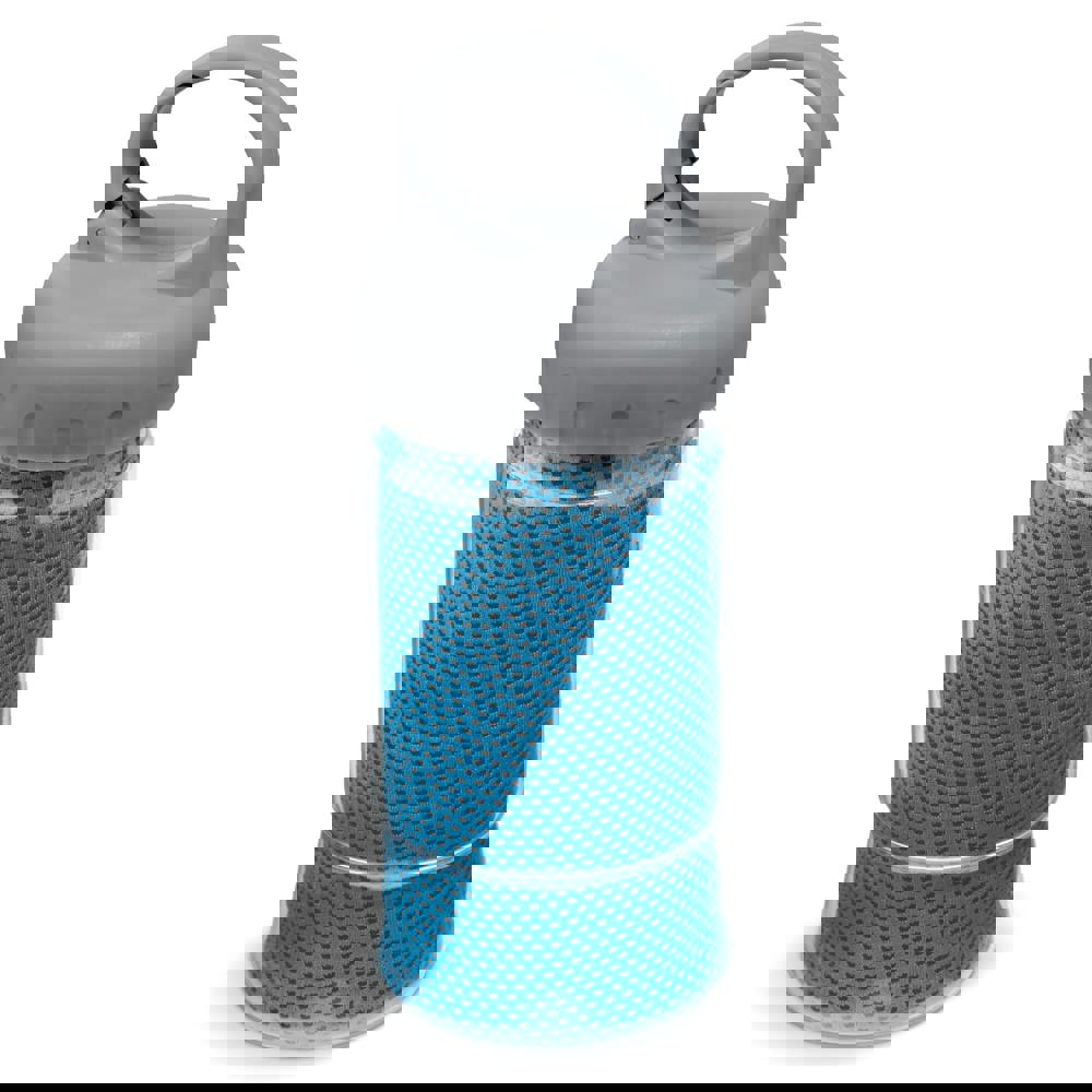 Fitness handdoek 32x88cm - blauw