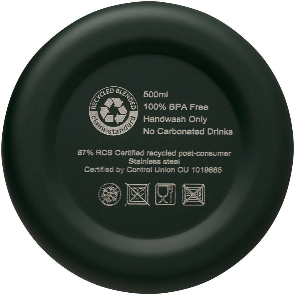 Spring 500 ml RCS-gecertificeerde gerecyclede roestvrijstalen koperen vacuümgeïsoleerde fles