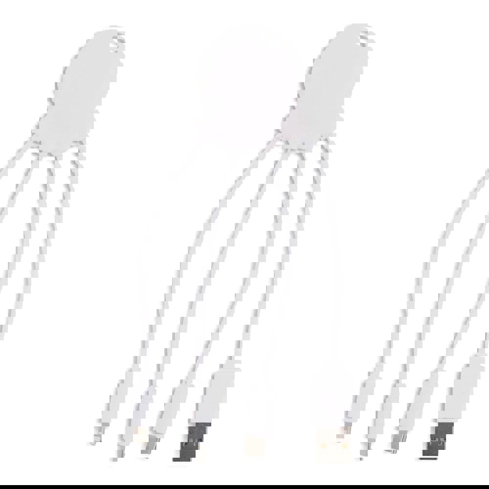 2087 | Xoopar Eco Octopus Oplaadkabel - wit