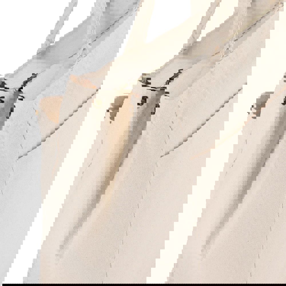 Katoen Tote met rits OEKO-TEX® 39 x 24 x 34cm 320g/m²