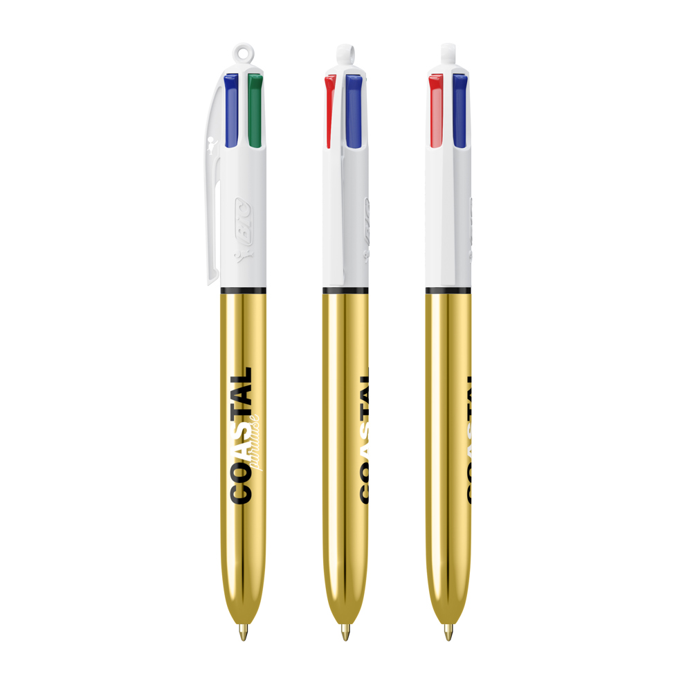 BIC® 4 Couleurs Shine bille + Lanyard