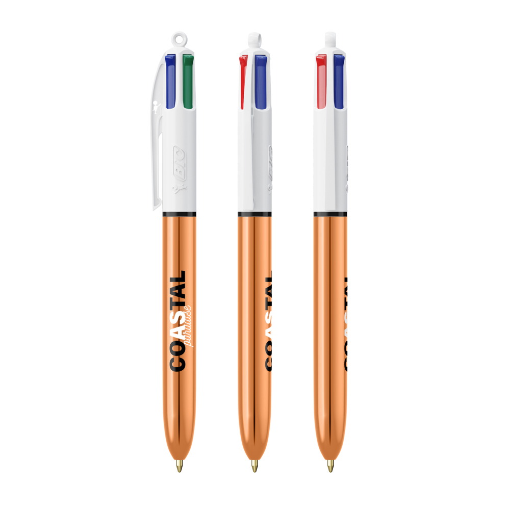 BIC® 4 Couleurs Shine bille + Lanyard