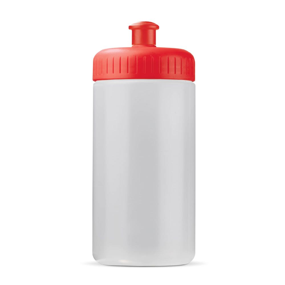 Bidon de sport Bio based 500ml basic - Transparent / Rouge